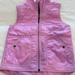 NWT J Crew Crewcuts girls puffer vest in pink, size 10